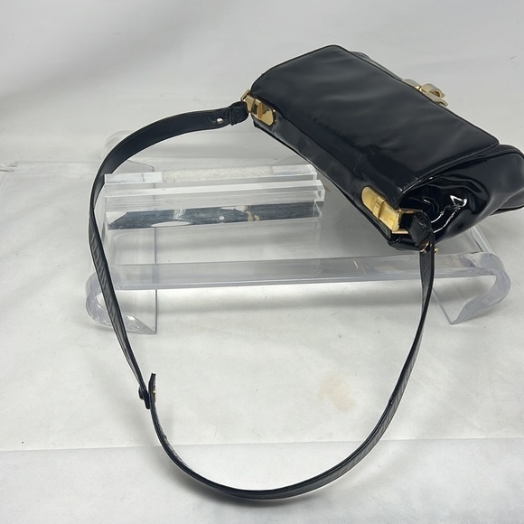 Salvatore Ferragamo Vintage Patent Leather Adjustable Strap Shoulder Bag - Picture 3 of 16